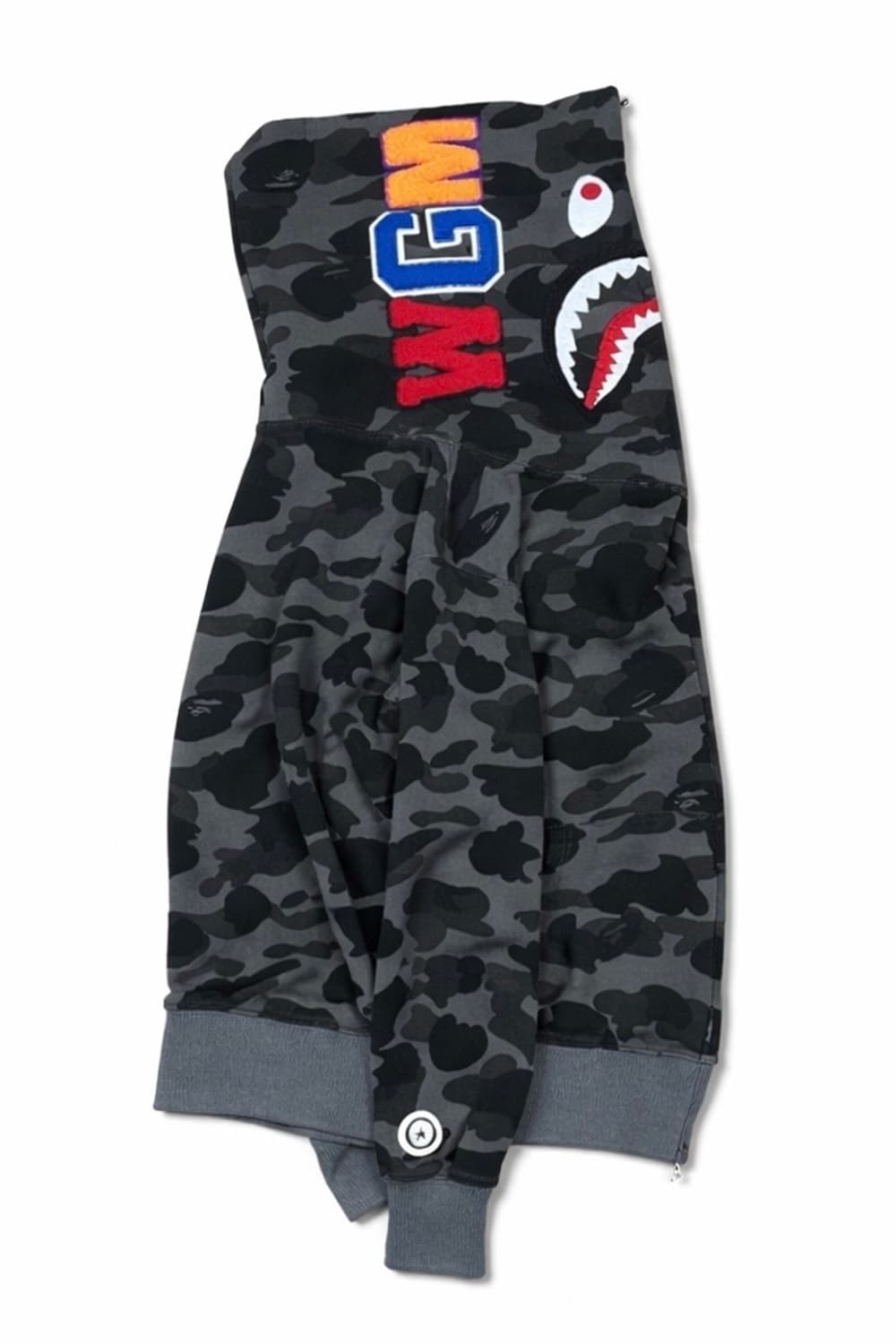 베이프 흑계 샤크 후드집업 상품이미지2