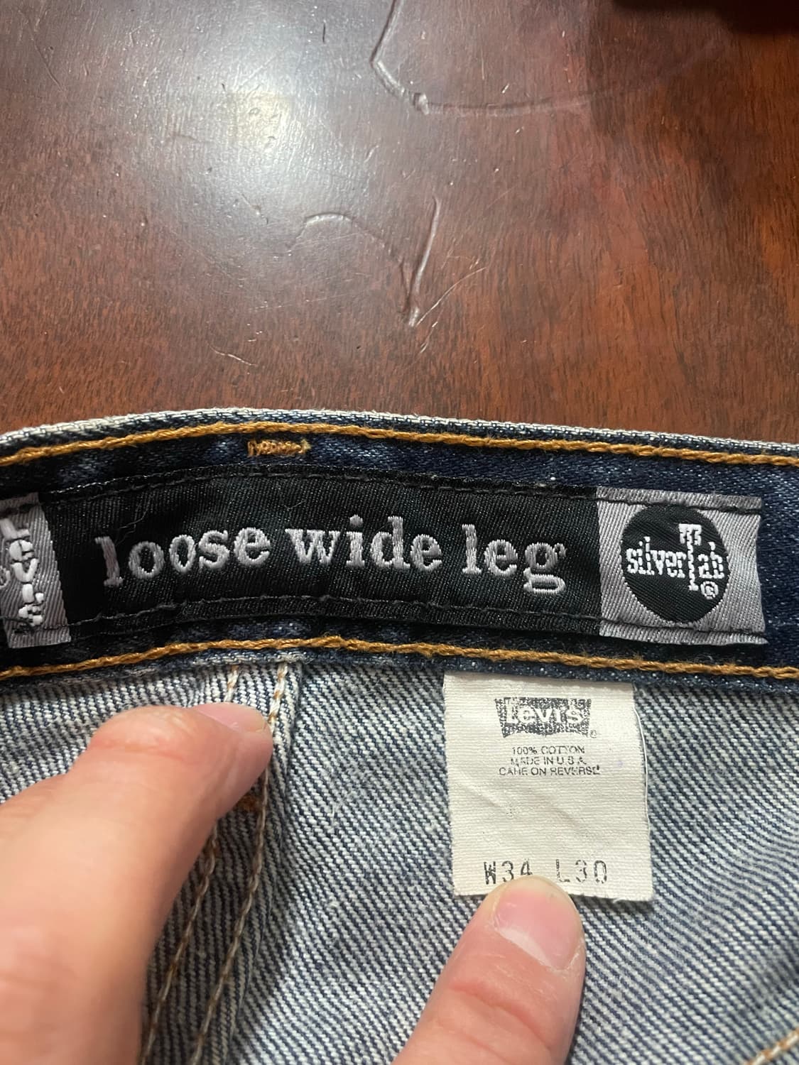 90’s 리바이스 실버탭 MADE IN USA Loose Wide Leg 상품이미지7