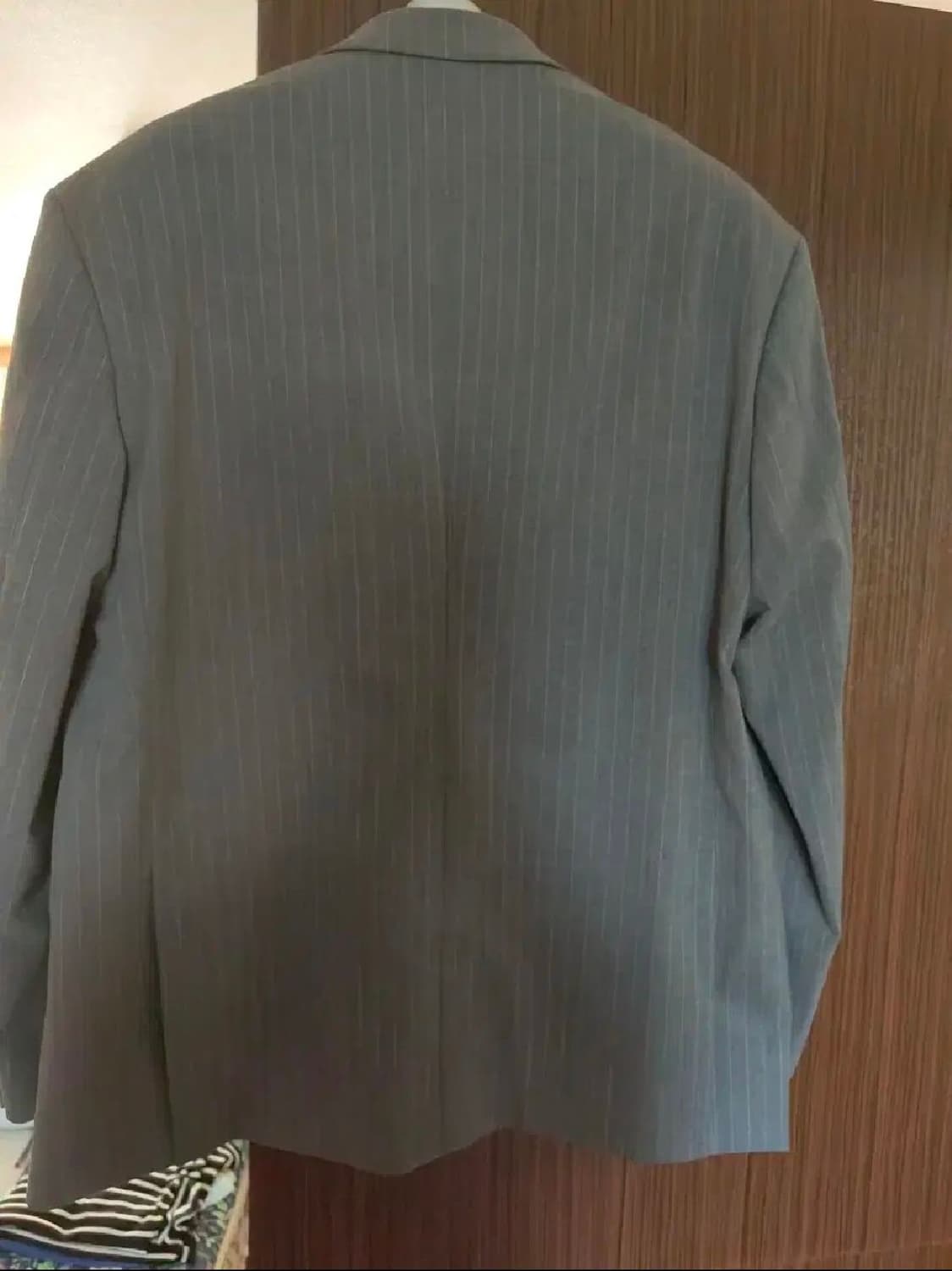 티엔지티 tngt 오버사이즈 핀스트라이프 자켓 블레이저 그레이 100 상품이미지3