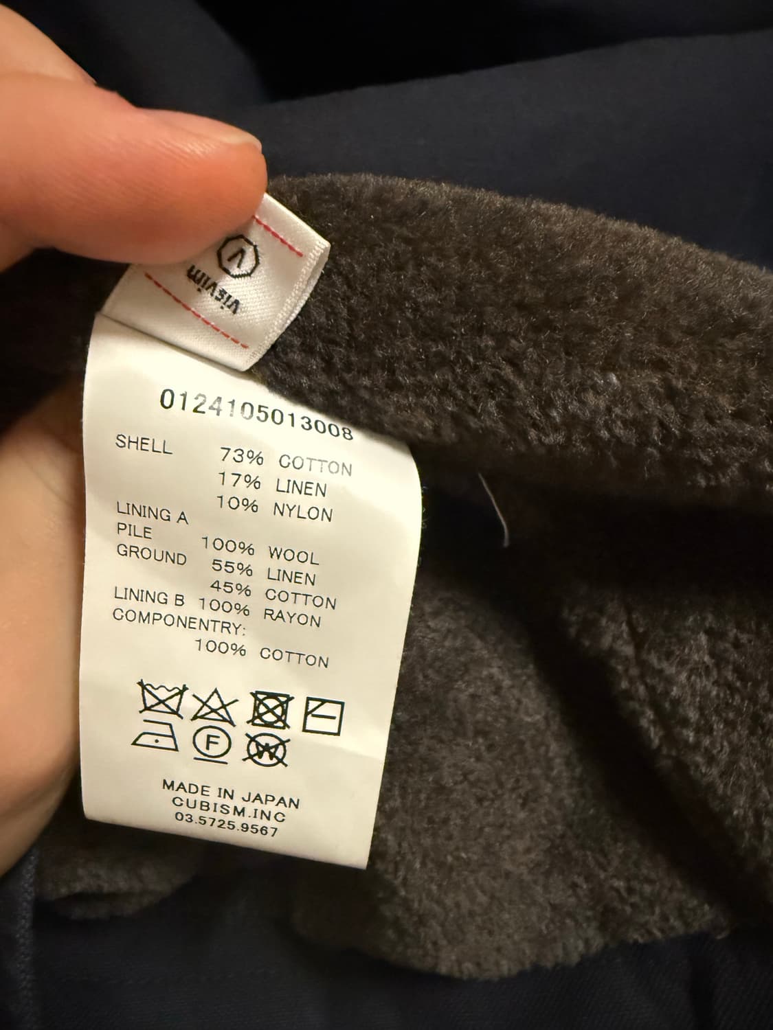 [1]비즈빔 로드니 자켓 네이비 상품이미지4