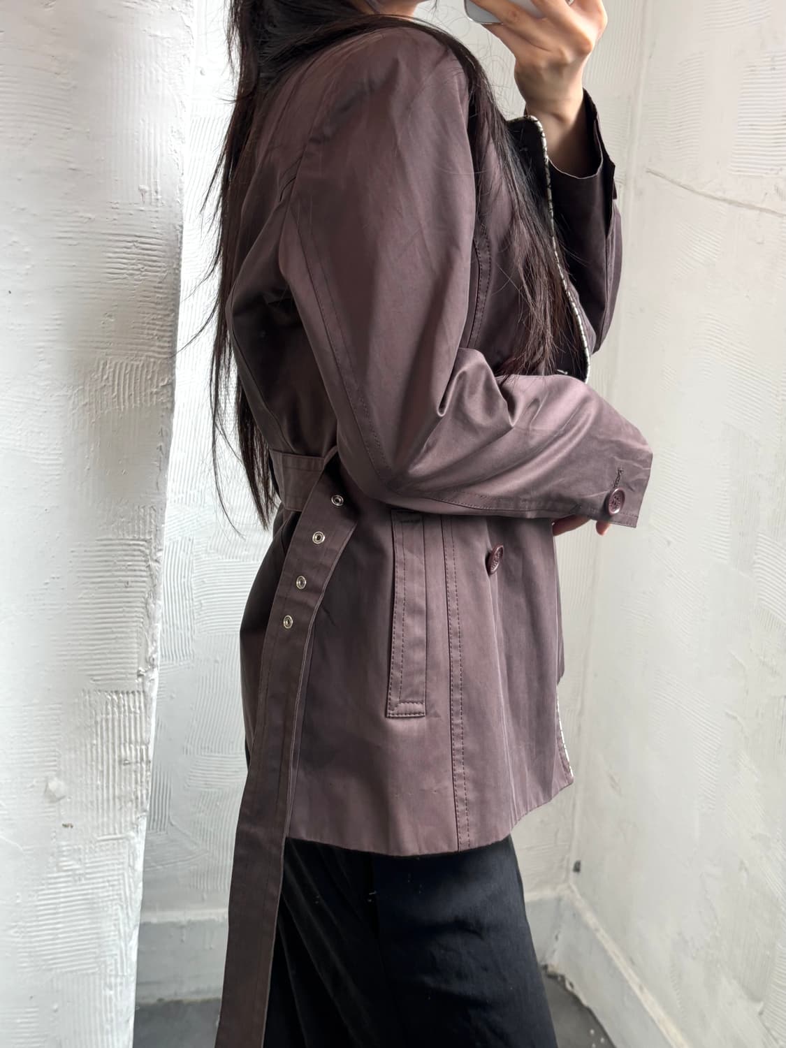 Courreges 꾸레쥬 브라운 트렌치 자켓 상품이미지2
