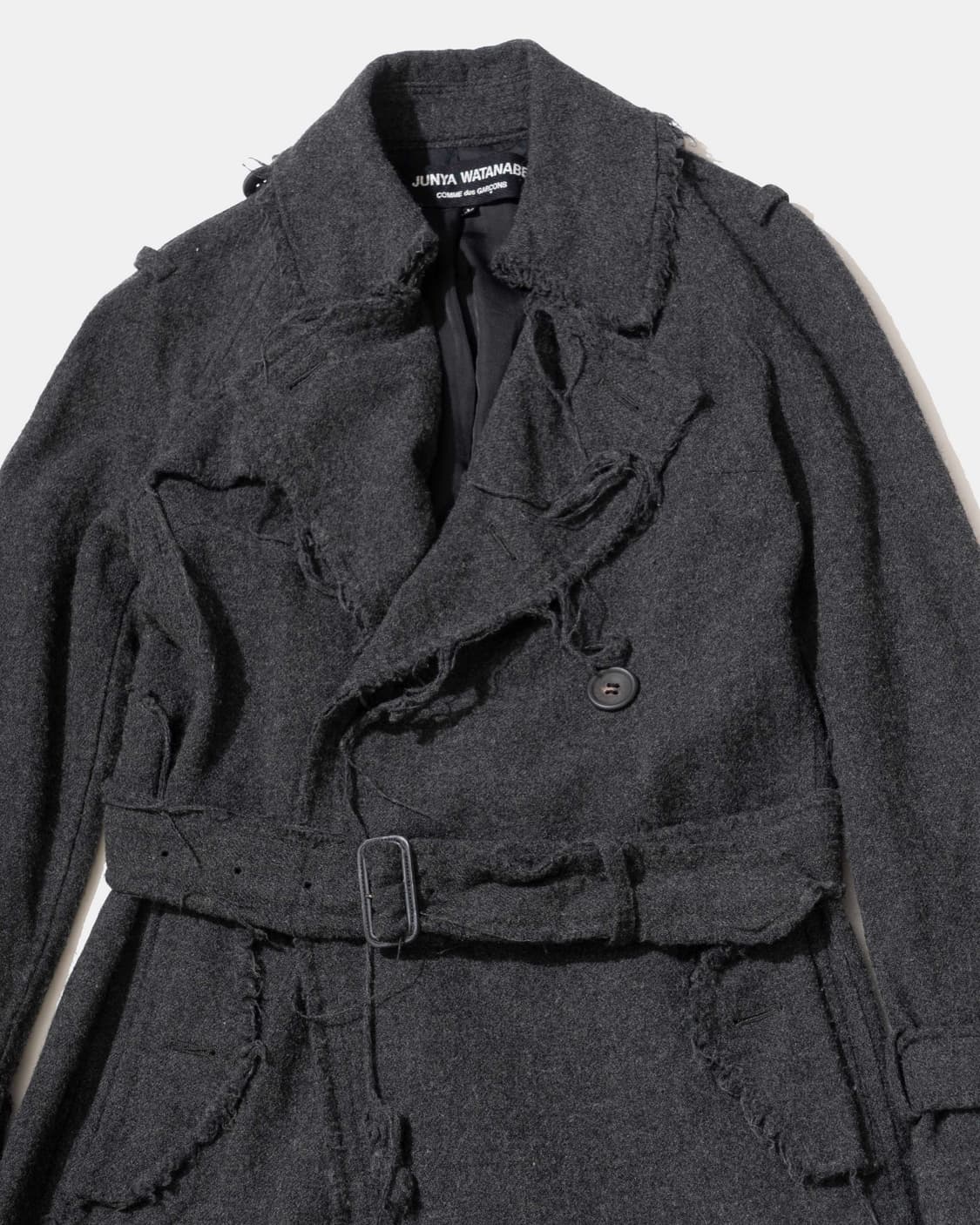 준야와타나베 꼼데가르송 그런지 울 코트 상품이미지4