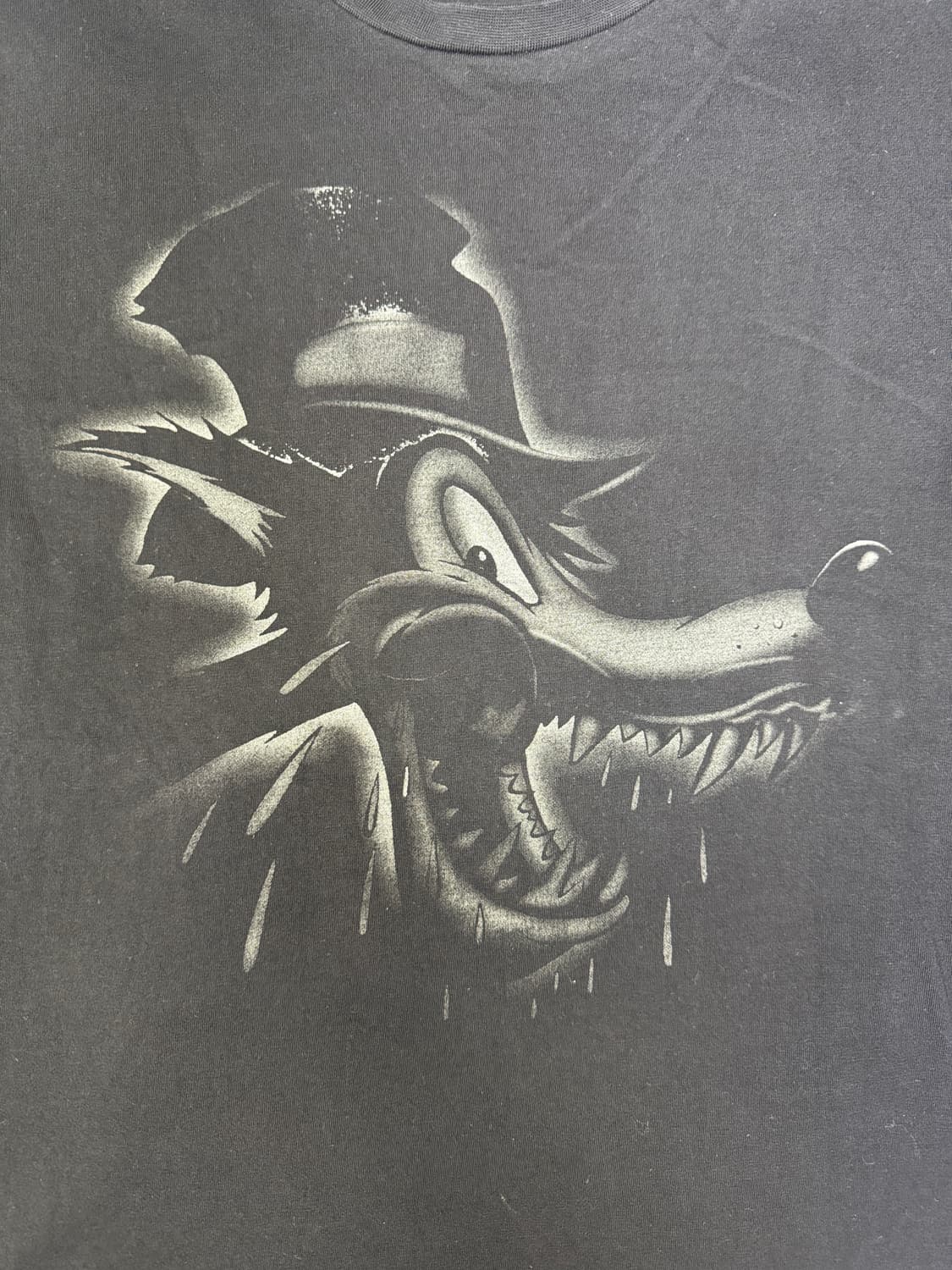 빈티지 00s 디즈니 빅배드울프 티셔츠 XL 상품이미지2