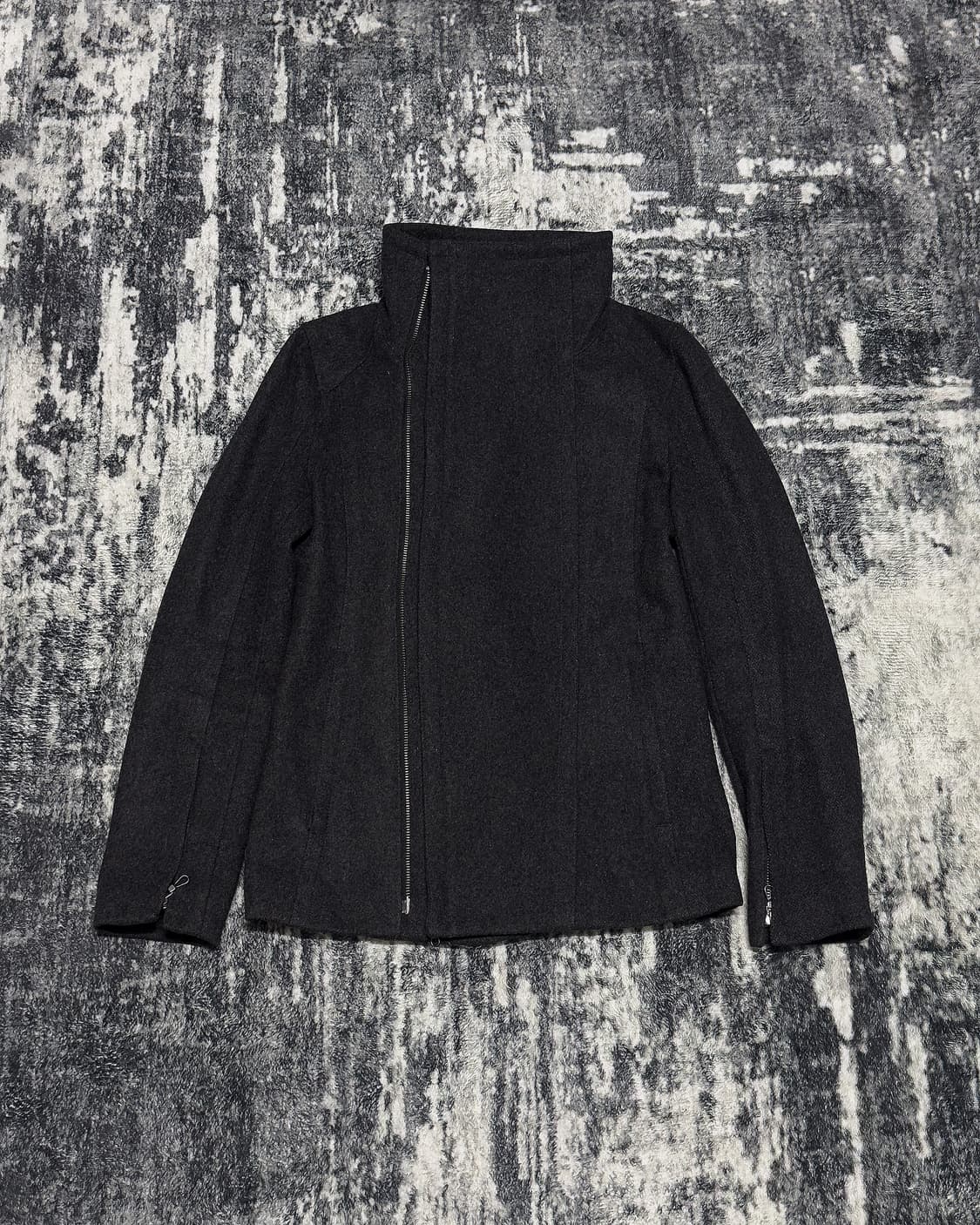 {Schlussel} Asymmetric High Neck Jacket  상품이미지4