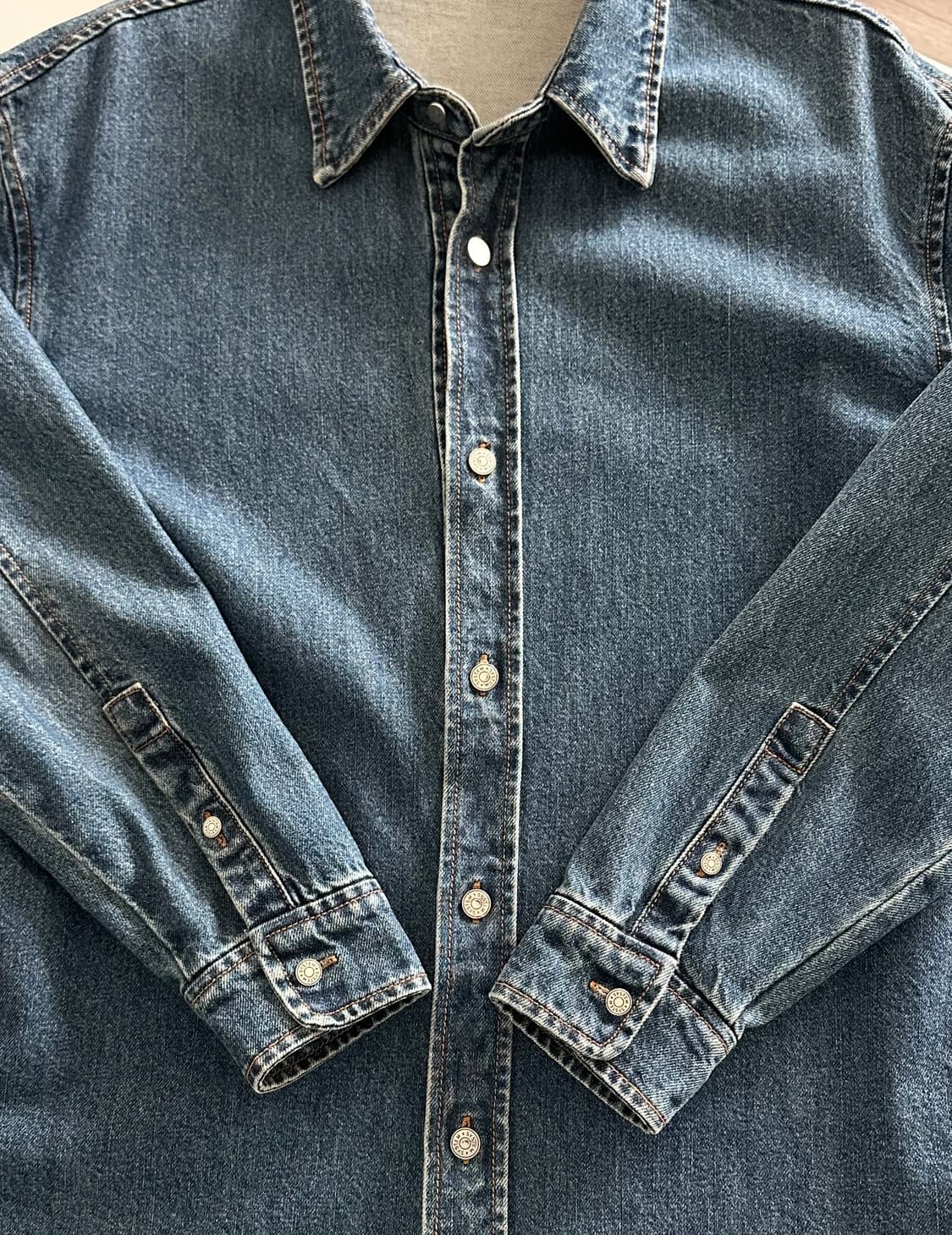 시스템옴므 데님 셔츠 자켓 상품이미지2