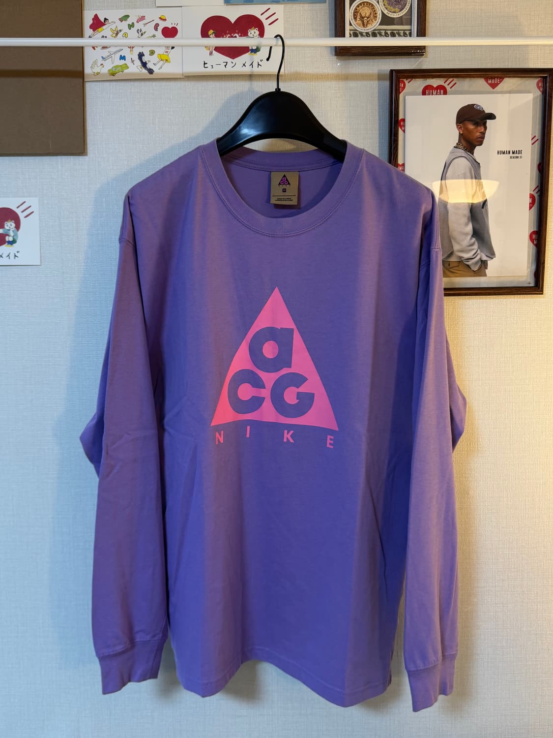 (M)나이키 ACG 롱슬리브 티셔츠 스페이스 퍼플 상품이미지2