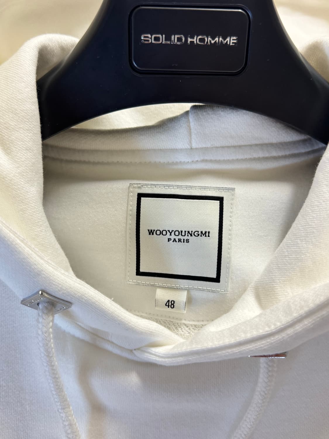 우영미 26ss 화이트 플라워 백로고 후드 48 상품이미지7