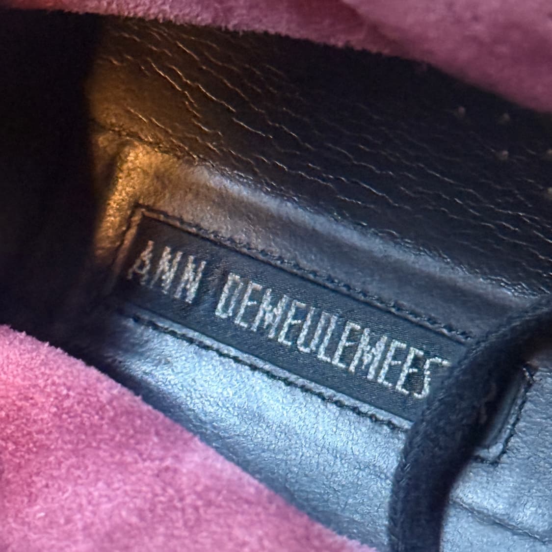 07SS 앤 드뮐미스터 퍼플 스웨이드 레더 스니커트 부츠 270 275 상품이미지10