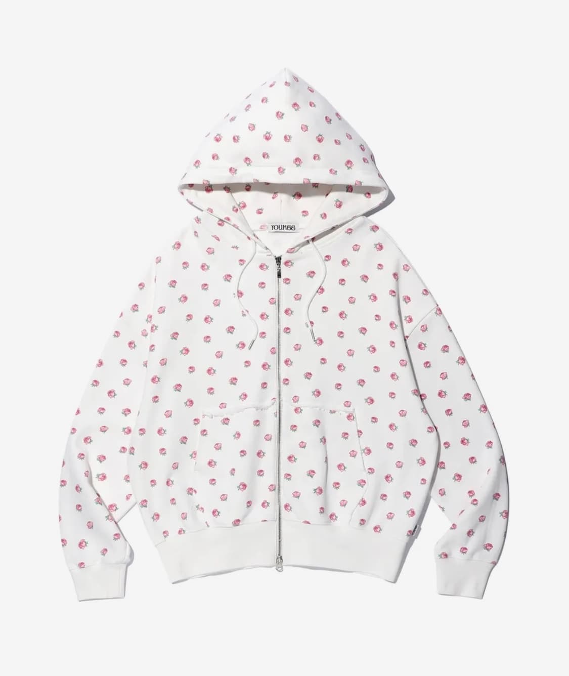 유희 플라워 패턴 후드집업 상품이미지1
