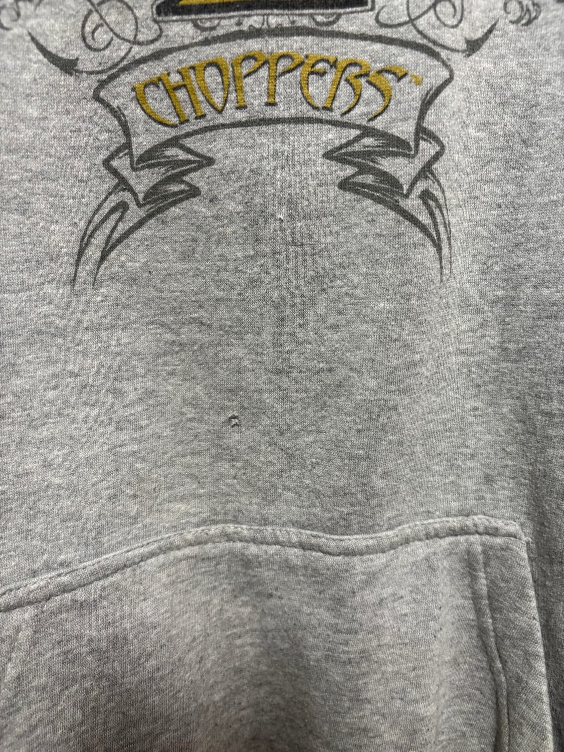 [L] 90‘s West Coast Choppers 후드 그레이 상품이미지3