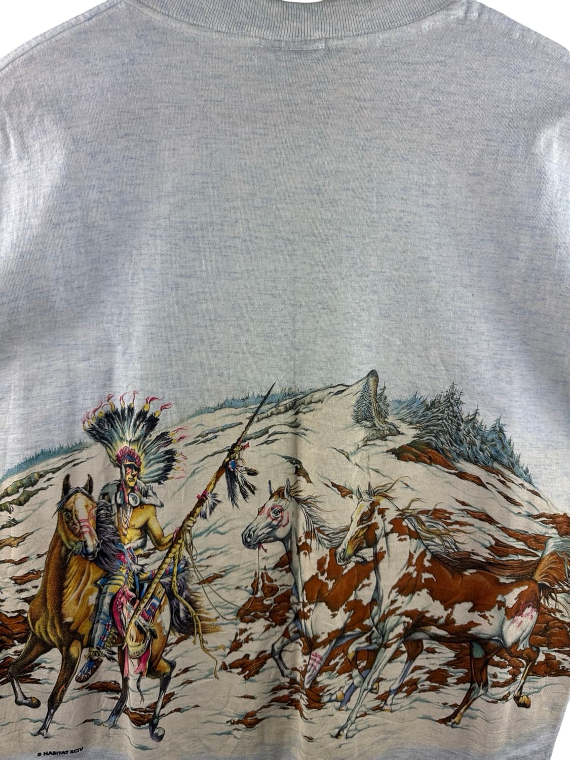 90S 미국생산 인디언 프린팅 티셔츠3136 상품이미지5