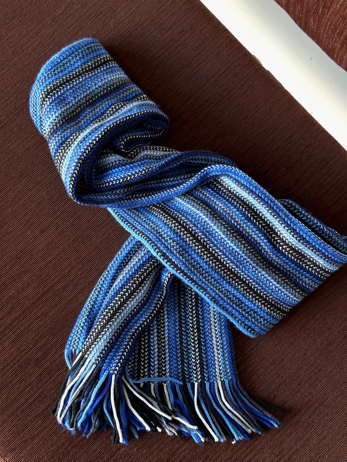 Multi stripe knit muffler 상품이미지3