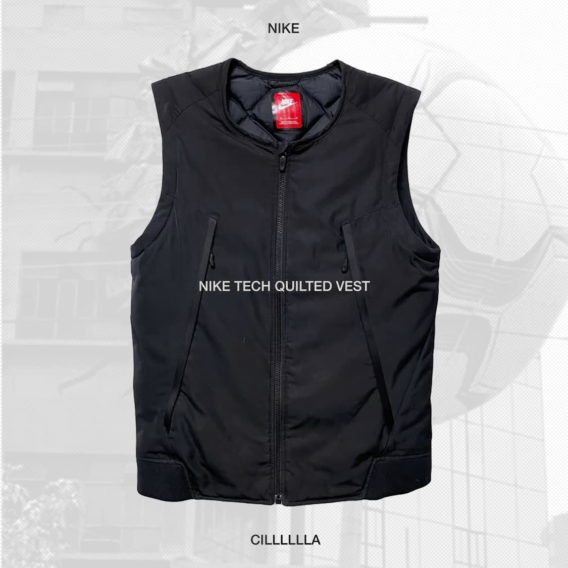 [M,100] NIKE 나이키 테크 러닝 경량 베스트 상품이미지1