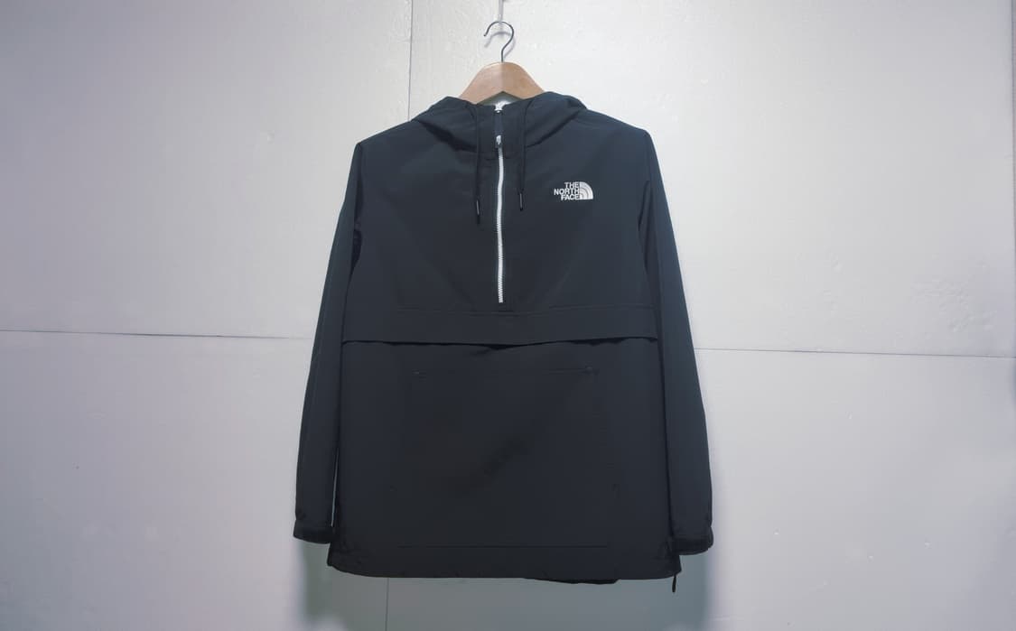 남성M 노스페이스 블랙 검정 우븐 아노락 바람막이 트레이닝복 고프코어 상품이미지2