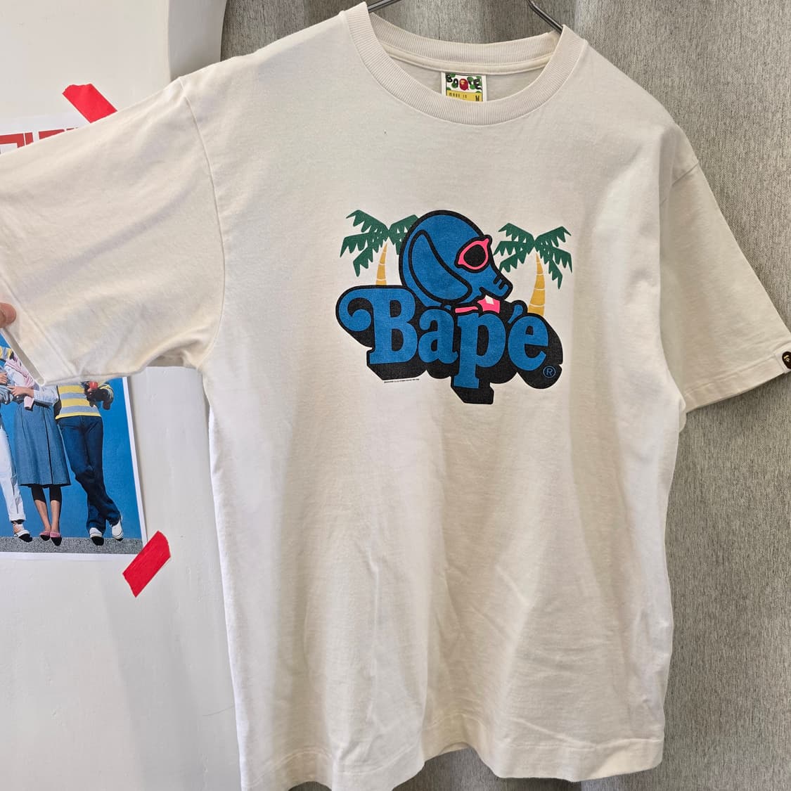 A BATHING APE 베이프 엘리펀트 그래픽 반팔 티셔츠 상품이미지4