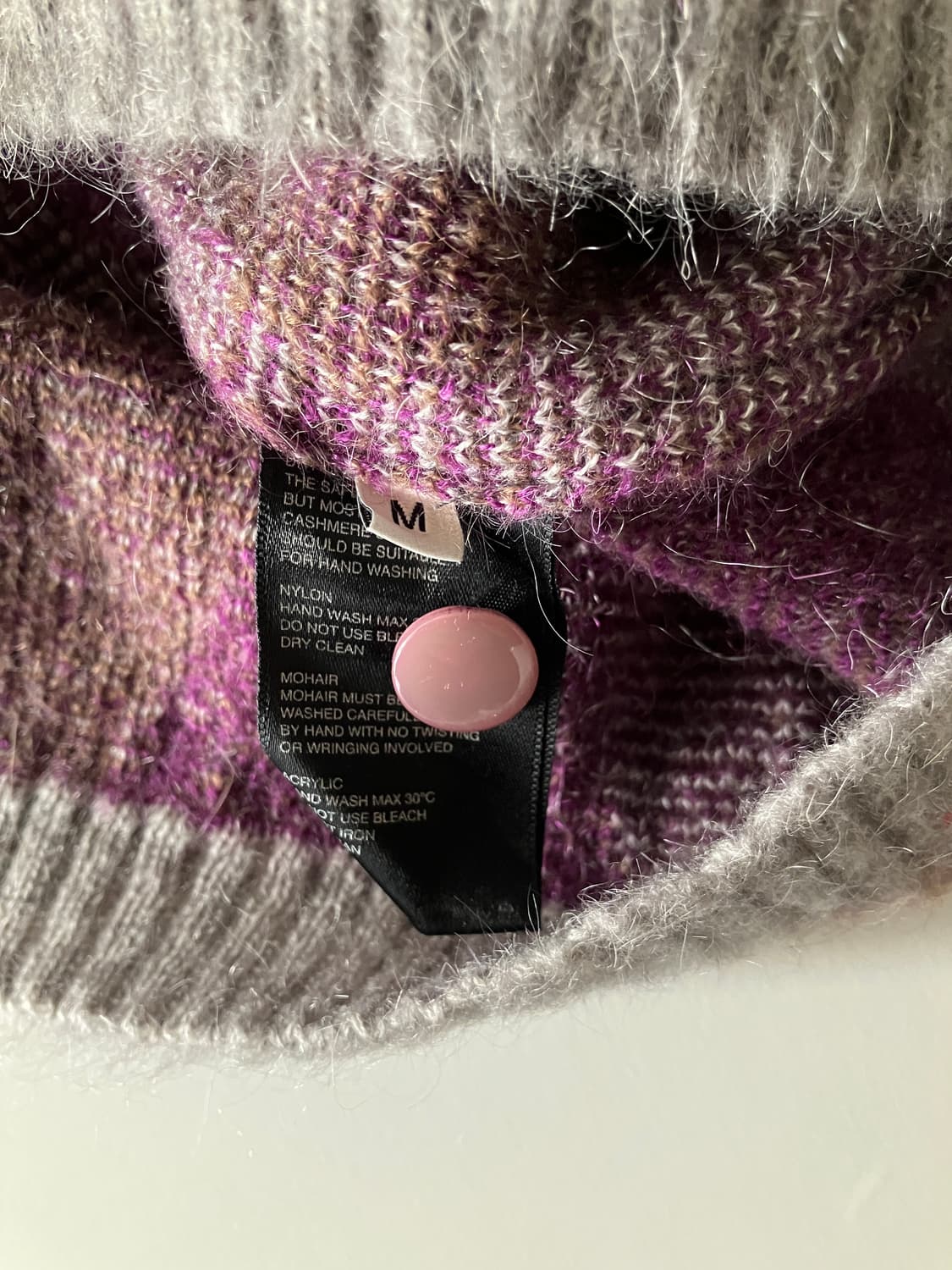 비바스튜디오 모헤어 아가일 가디건  상품이미지4