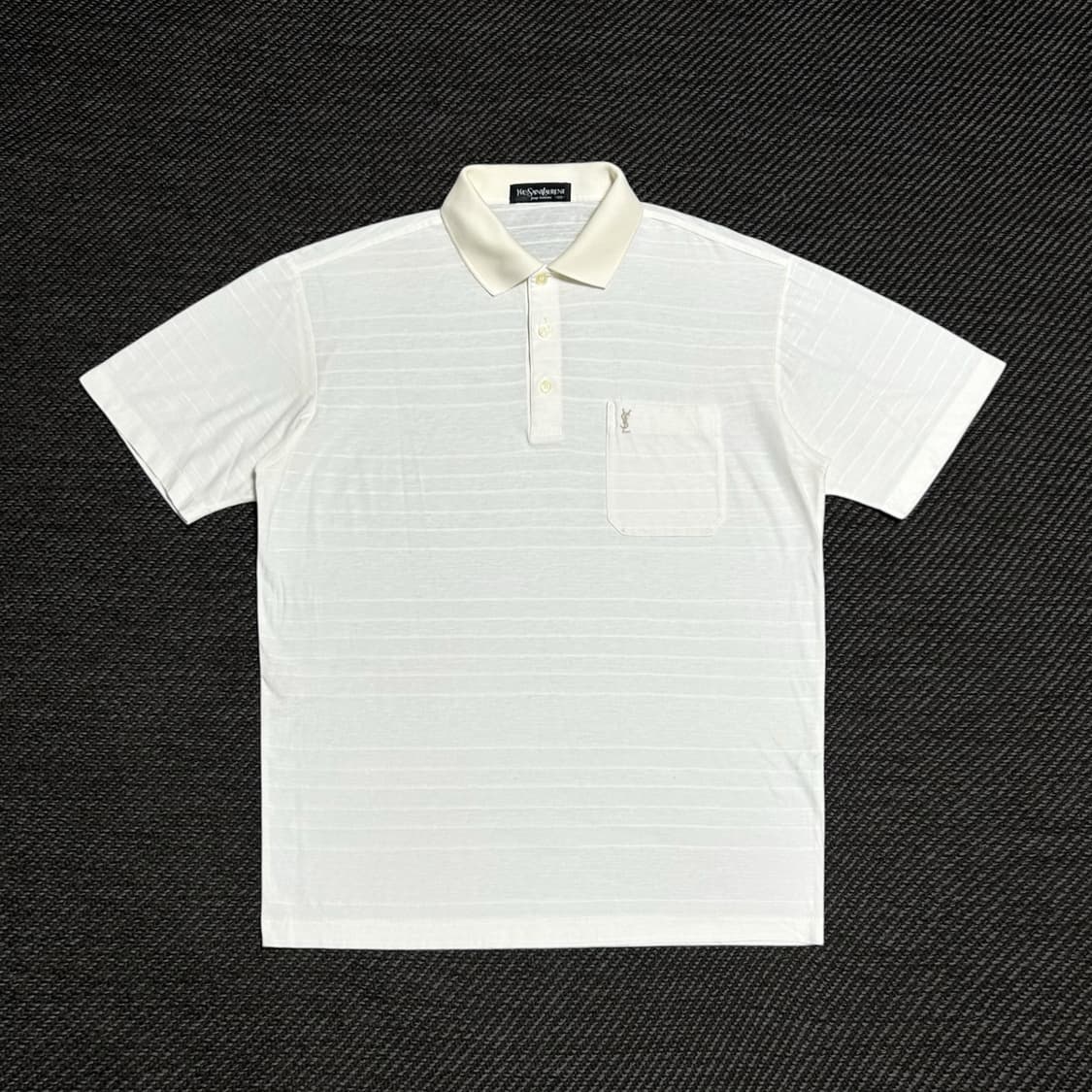 [L] YSL 입생로랑 빈티지 반팔 카라티 상품이미지1