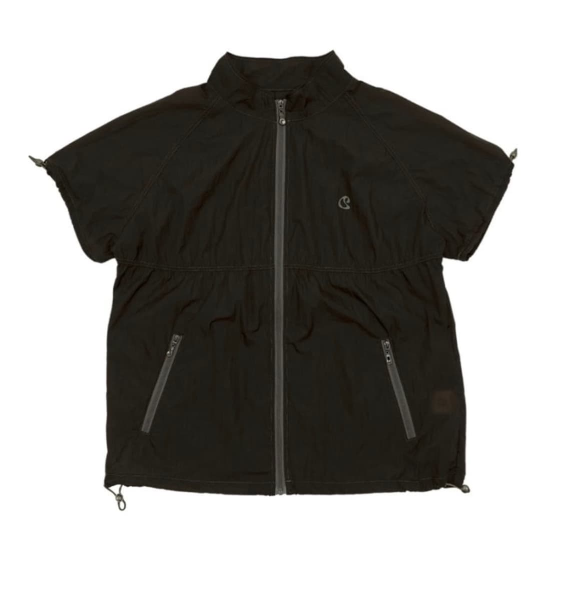 스마트어반유즈풀 퍼커링 자켓 카키 반팔 바람막이 상품이미지2