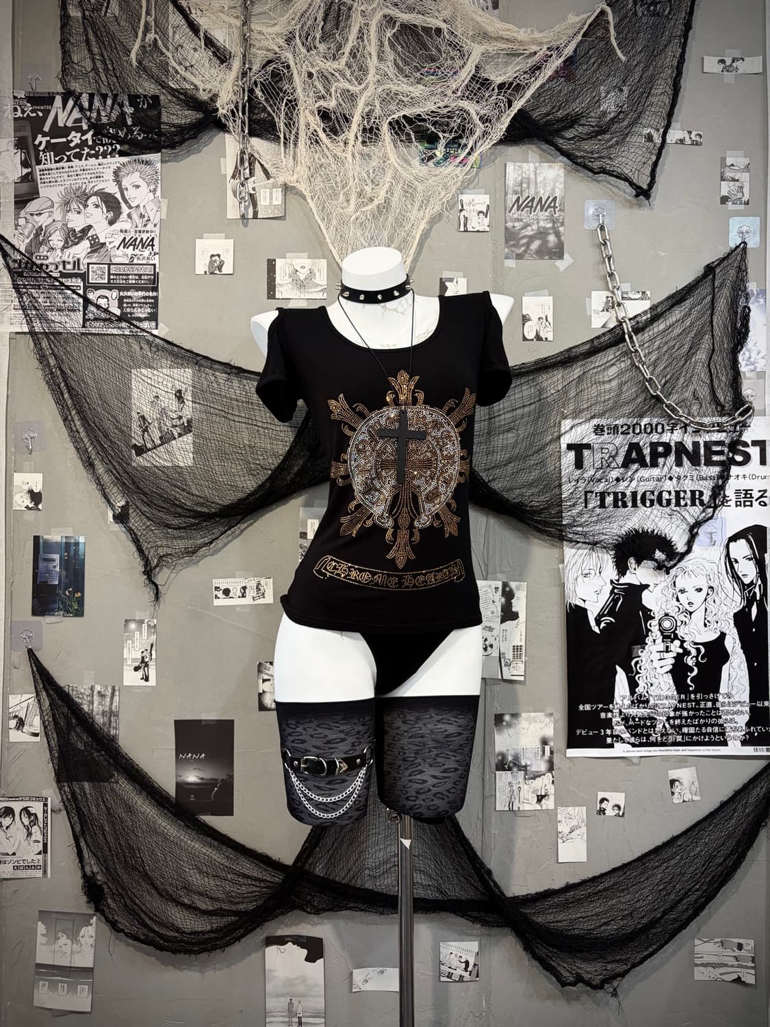Gothic mandala cubic back lace sleeve 상품이미지4