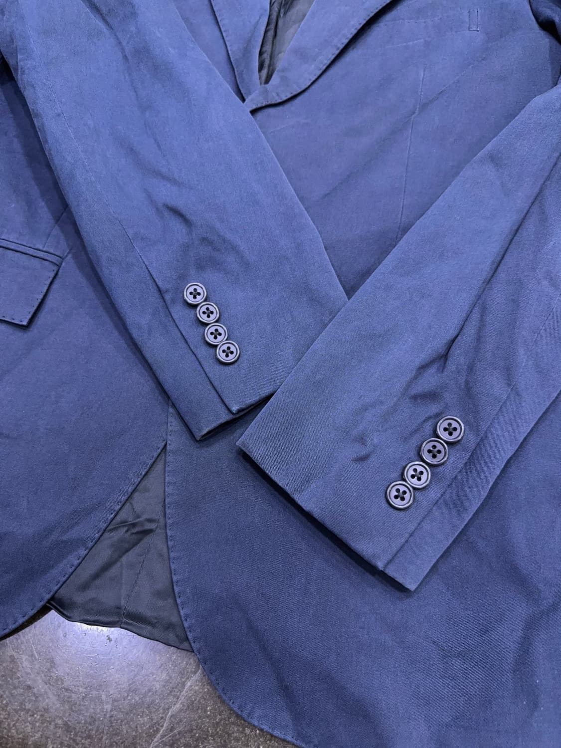 폴로 랄프로렌 캐쥬얼 피크드 라펠 네이비 블레이저 자켓 42 상품이미지5