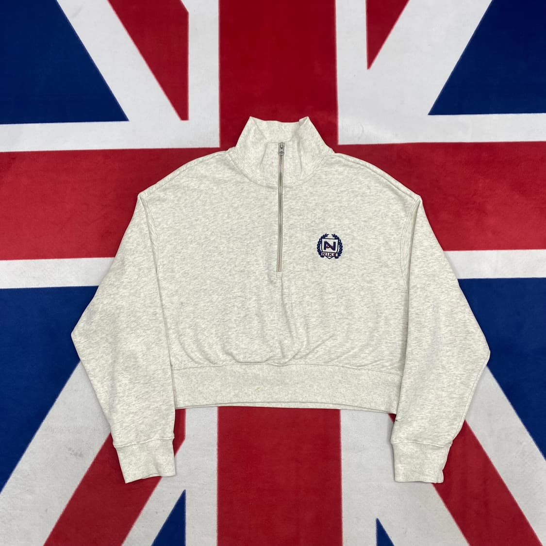 나이키 크롭 반집업 맨투맨 여성XL  상품이미지1