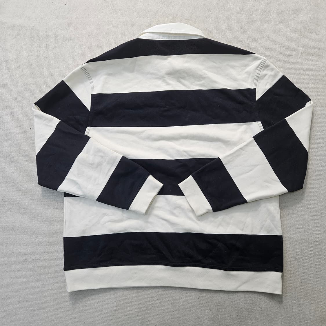 2XL 자라 빅핏 스트라이프 카라 긴팔티 0408Y 상품이미지2