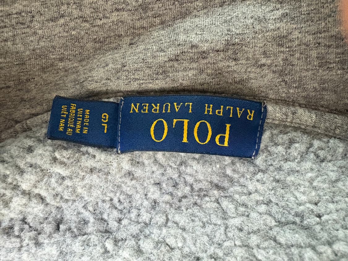  (L)폴로 셰르파 딥파일 그레이 후리스 자켓 상품이미지2