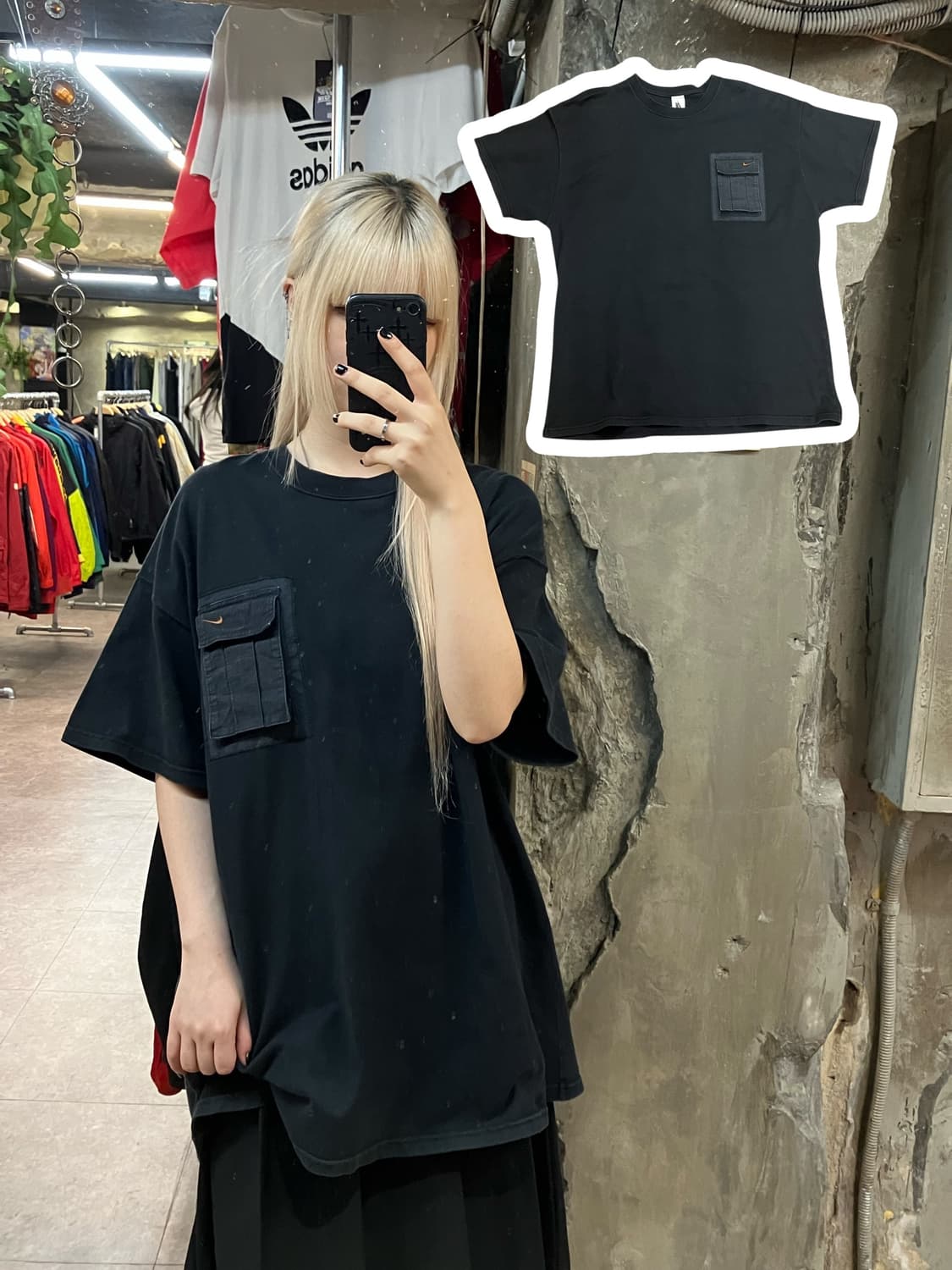 나이키 트래비스 스캇 포켓 반팔티 블랙 XL  상품이미지1