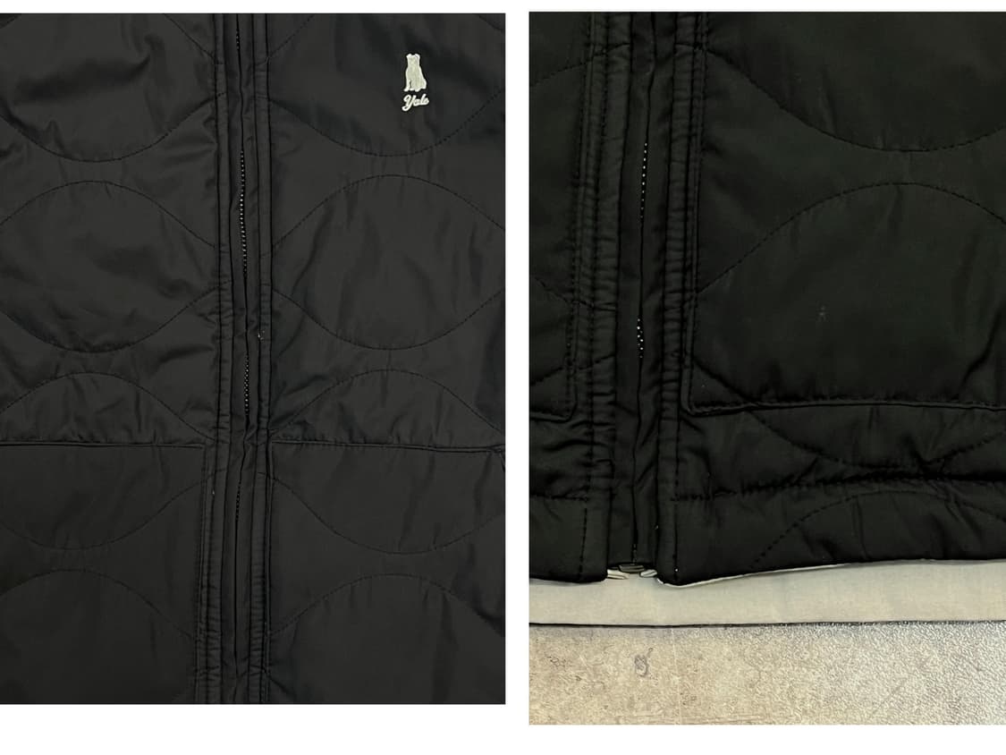 예일 리버시블 퀄팅 자켓 블랙/그레이 L #csz2214 상품이미지9