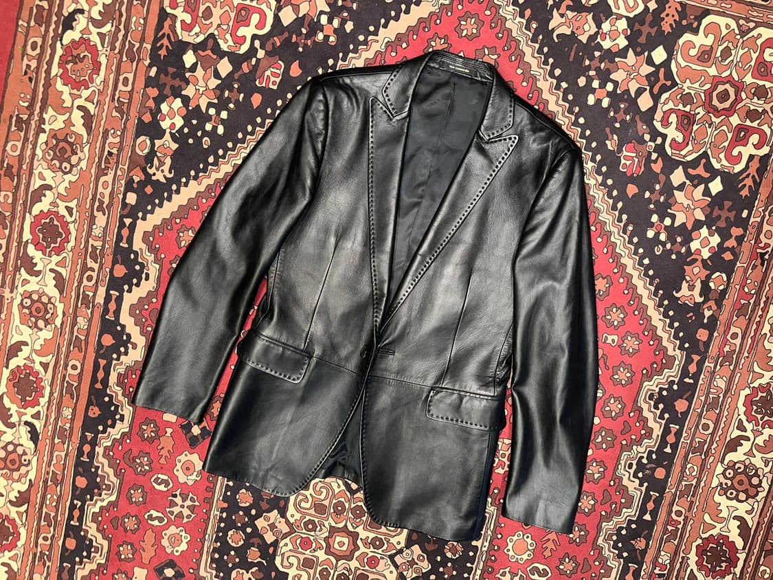 ( L ) 가죽자켓 레더자켓 가죽마이 기죽셔츠 가죽블레이저 상품이미지6