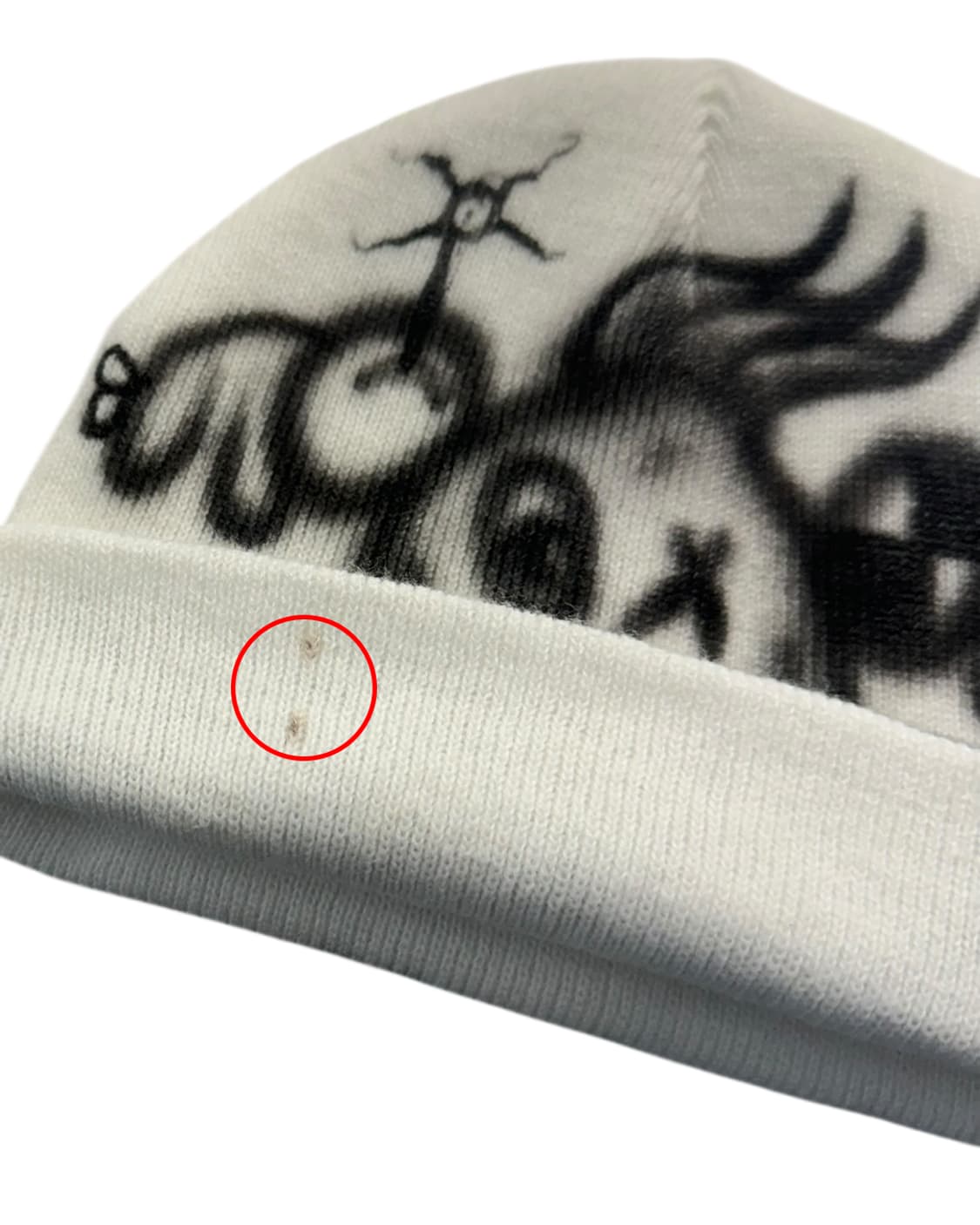 Ajile Le Cercle 핸드 일러스트레이트 니트 비니 상품이미지7