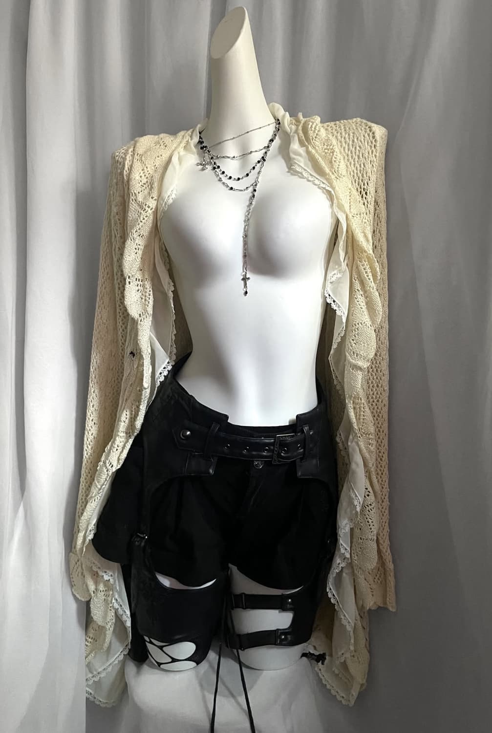 Axes femme 엑시즈팜 크로셰 가디건 그런지 페어리 상품이미지2