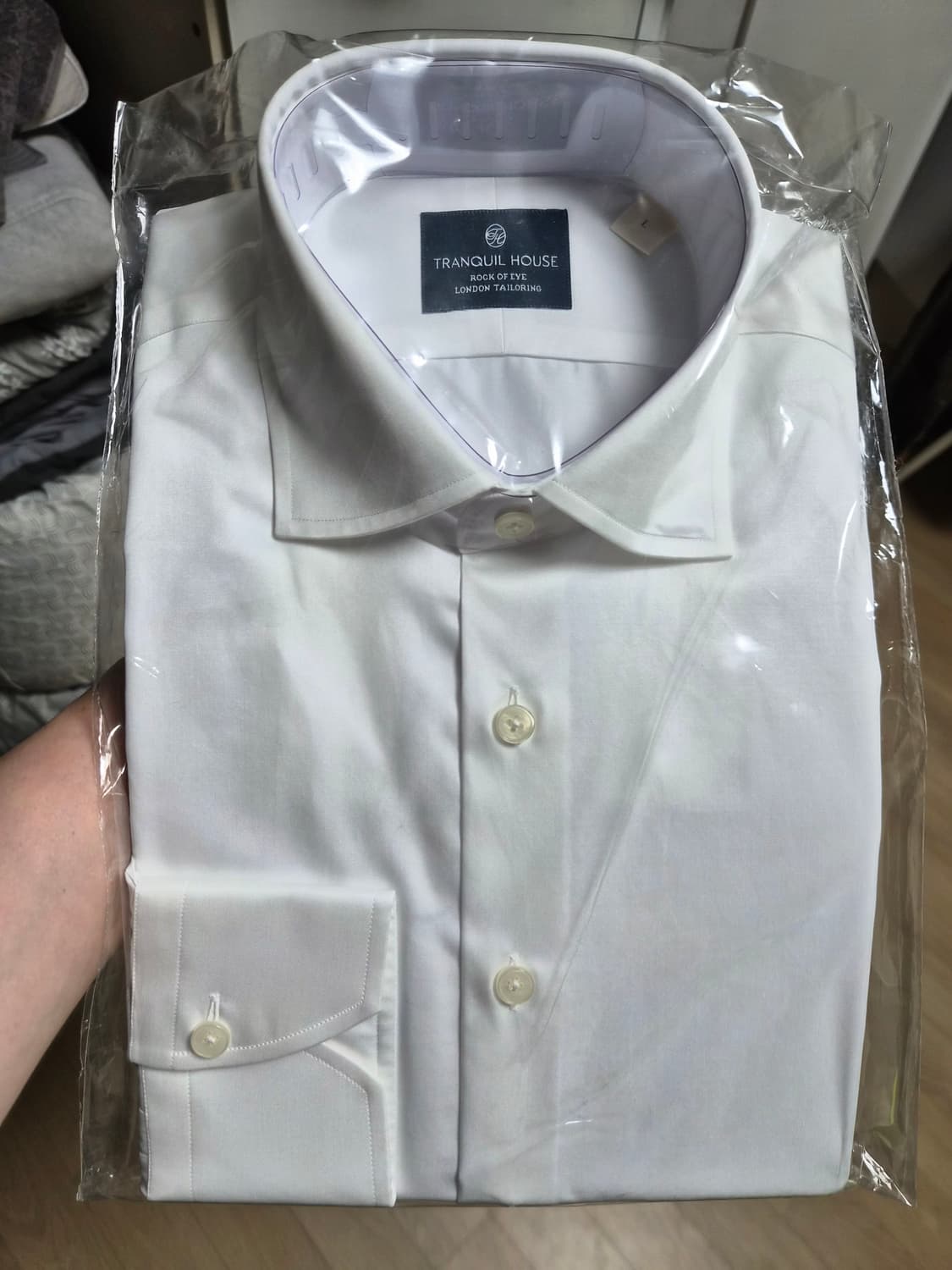 트란퀼하우스 심플 셔츠 화이트 상품이미지3