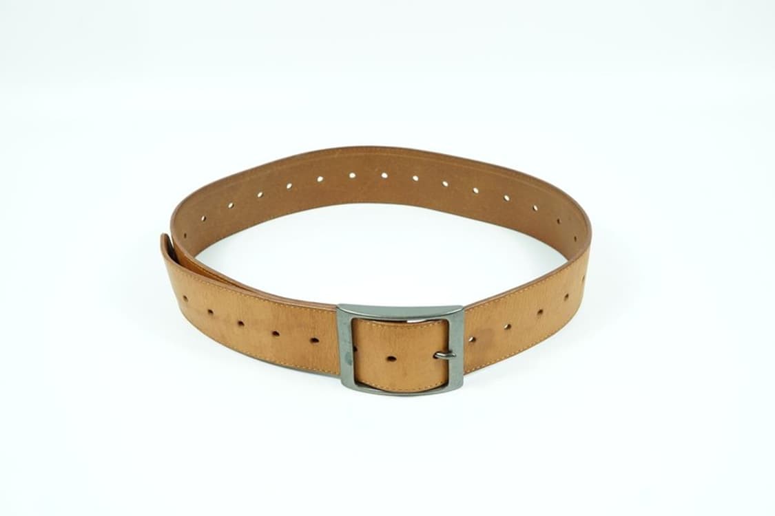 리얼 통가죽 스퀘어 버클 와이드 벨트 상품이미지4