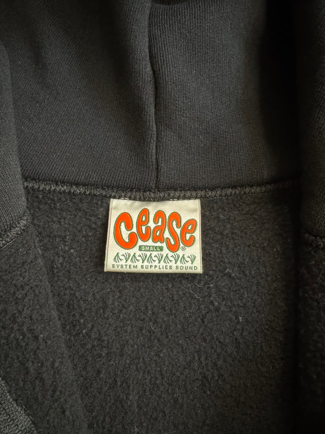 Cease 스탠다드 집 후드 블랙 상품이미지2