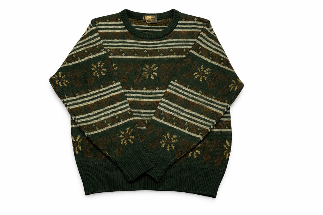 JPN 90s~00s 일본 빈티지 노르딕 패턴 아메카지 니트 스웨터 L 상품이미지1