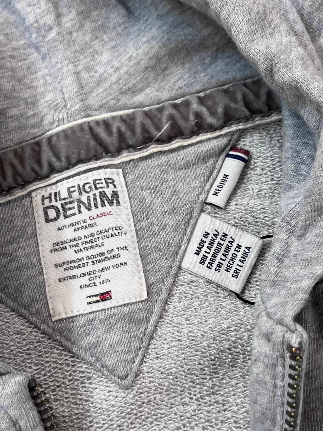 타미힐피거 데님 후드집업 그레이 M  #csz2802 상품이미지5