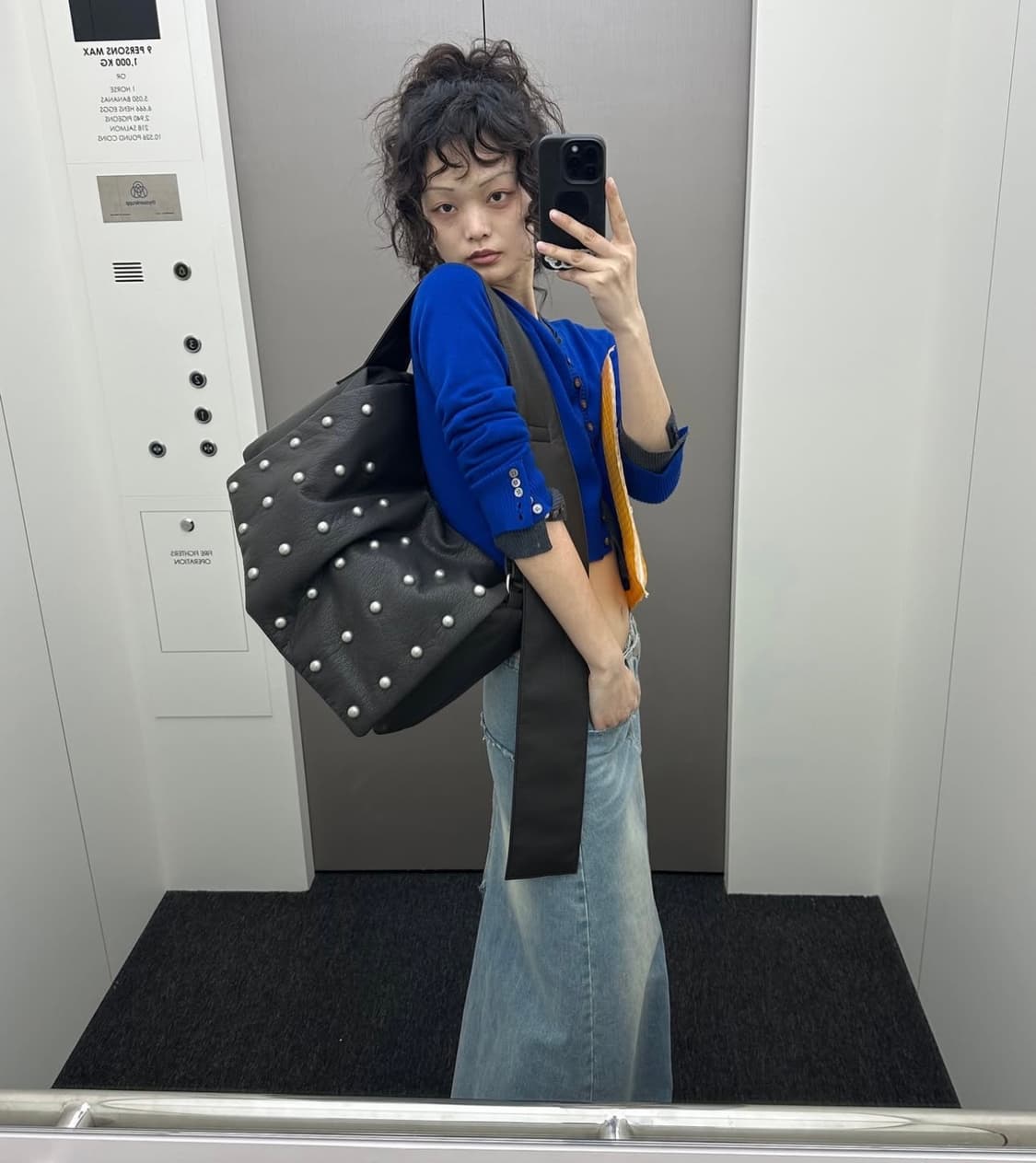 데님 롱 스커트 상품이미지1