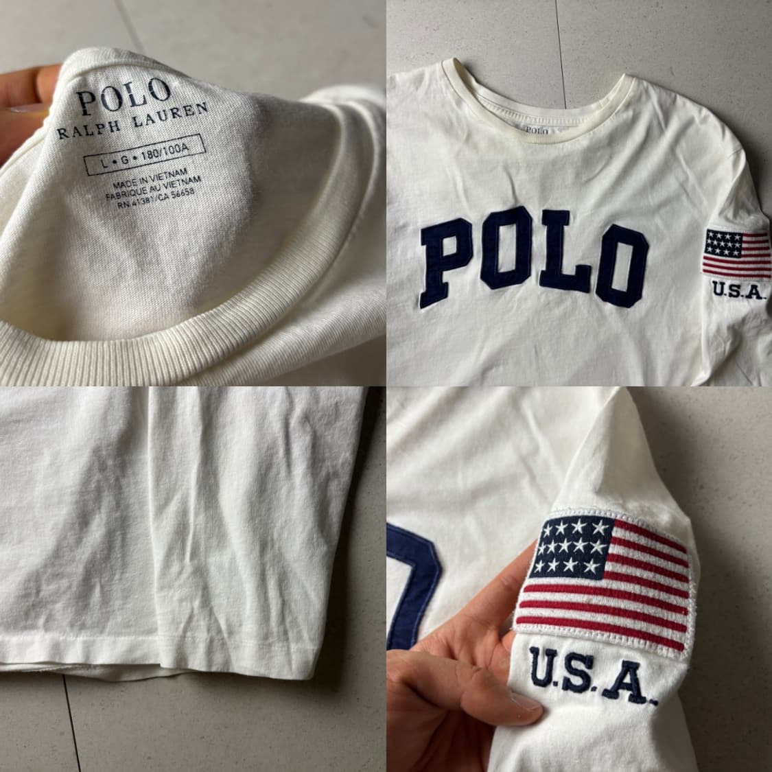폴로 성조기 롱슬리브 상품이미지4