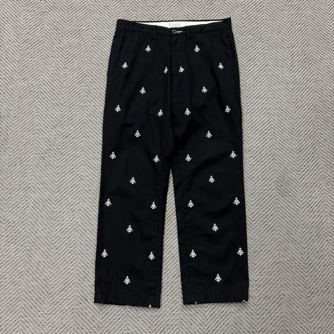 홈그라운드 로고 자수 패턴 팬츠 v2339 상품이미지1