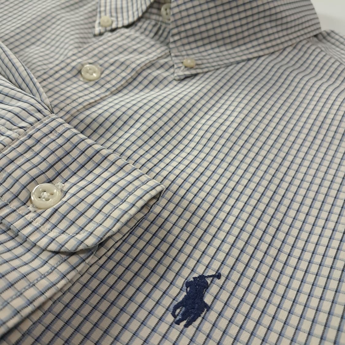 CK292 2XL 폴로 90s 멀티 마이크로체크 블레이크핏 셔츠 남방 상품이미지4