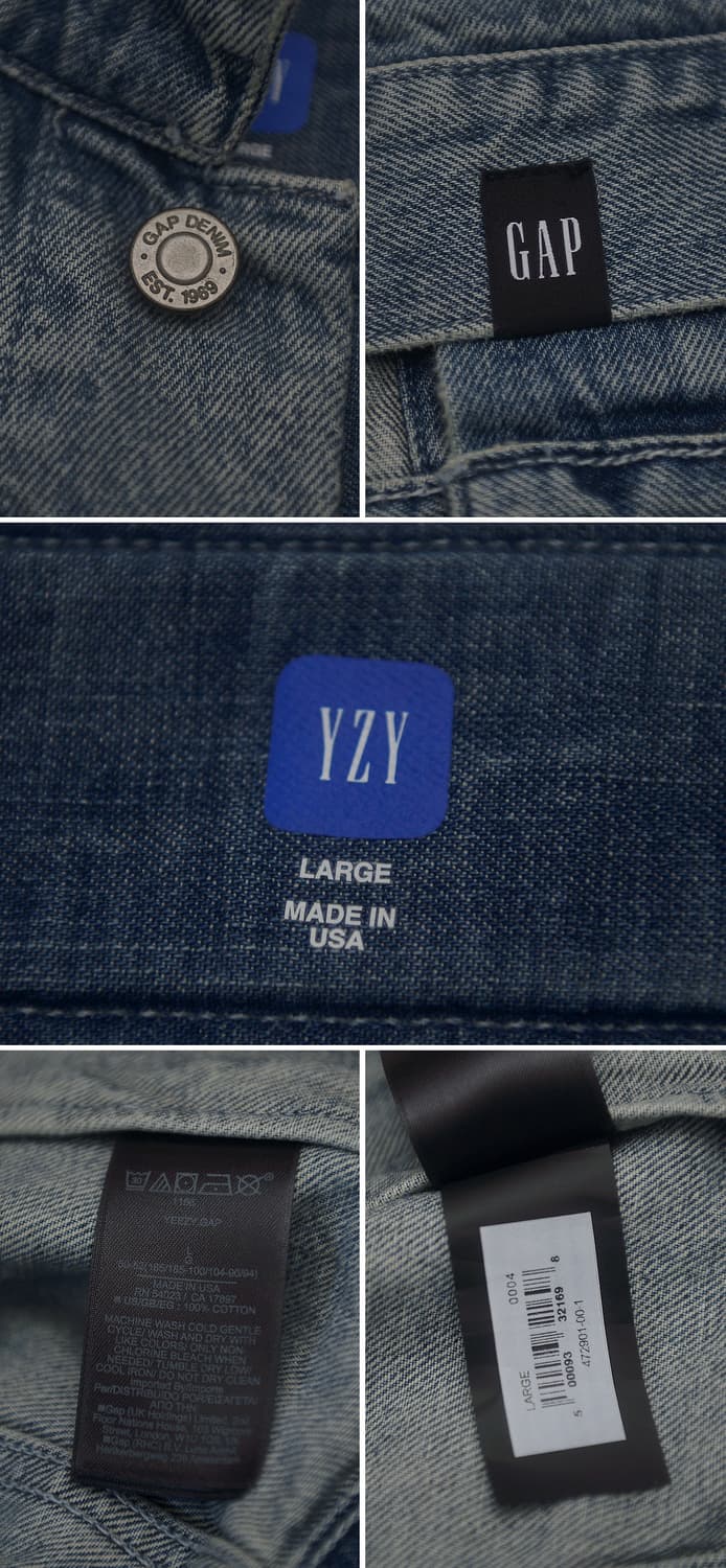 이지 갭 발렌시아가 패디드 데님 자켓 USA 메이드 (L / 105+) 상품이미지10