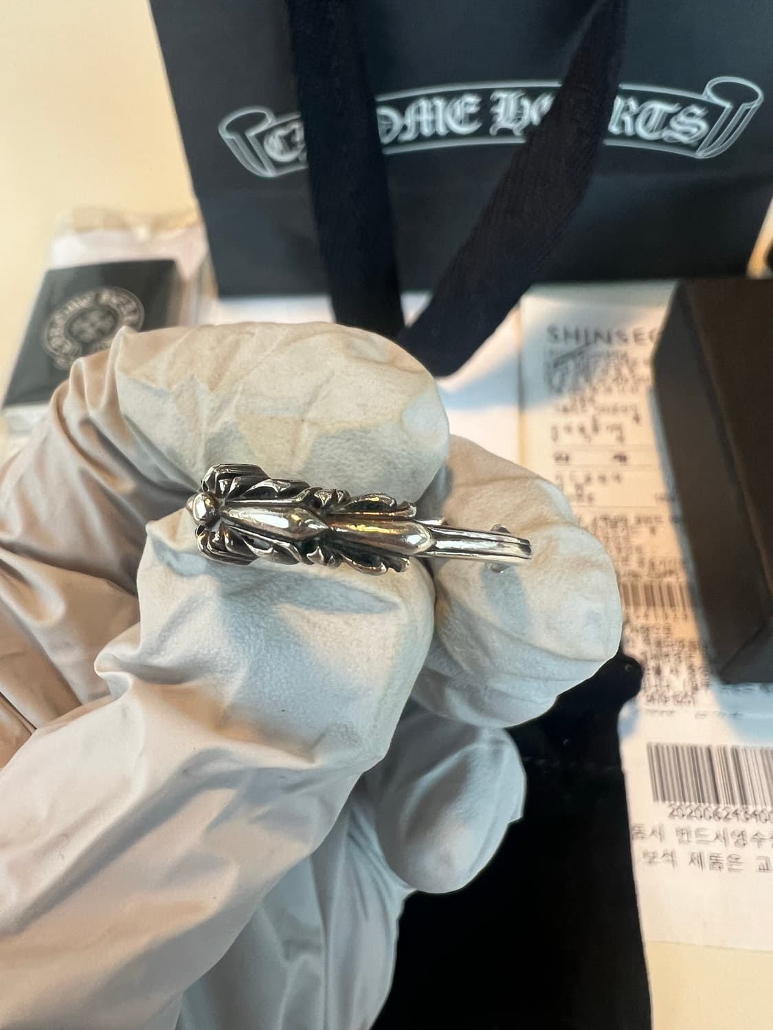 [us9.5] 크롬하츠 베이비더블플로랄링 상품이미지3