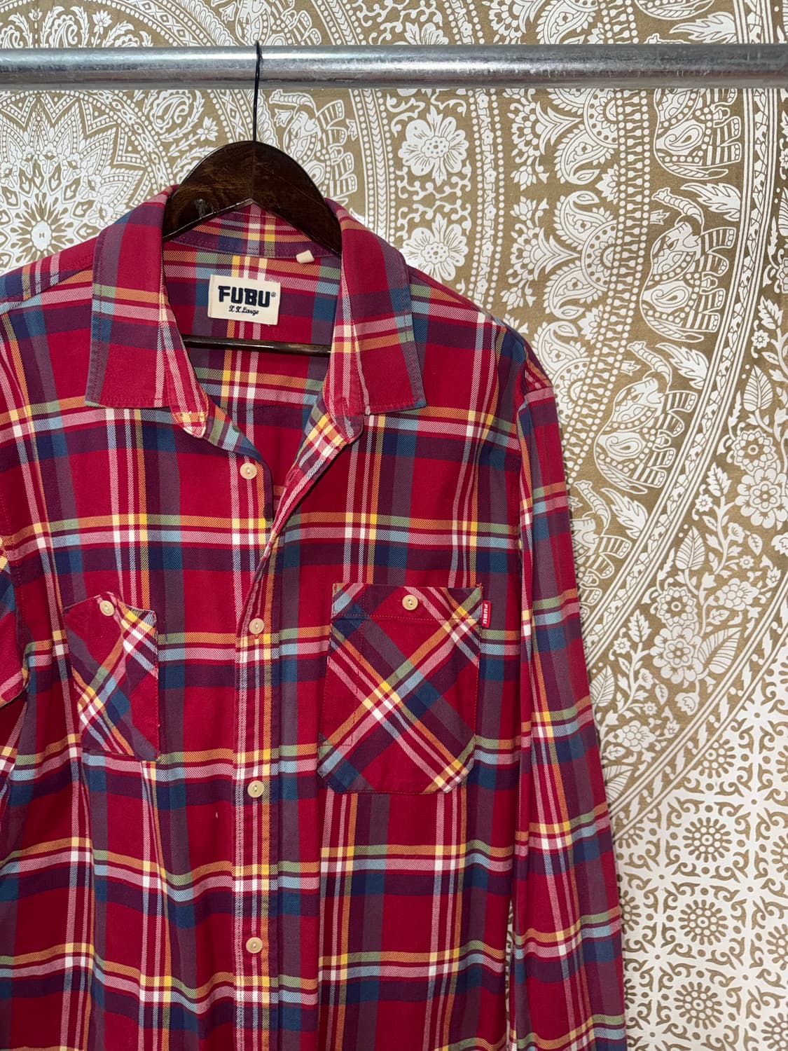 후부 투포켓 체크 셔츠  상품이미지4