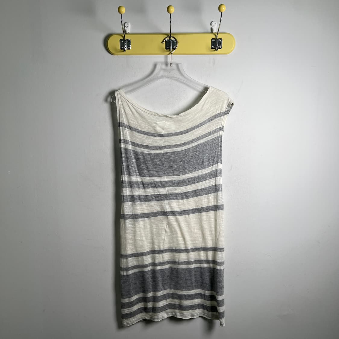 MM6 메종 마르지엘라 비대칭 보더 스트라이프 슬리브리스 S 상품이미지3