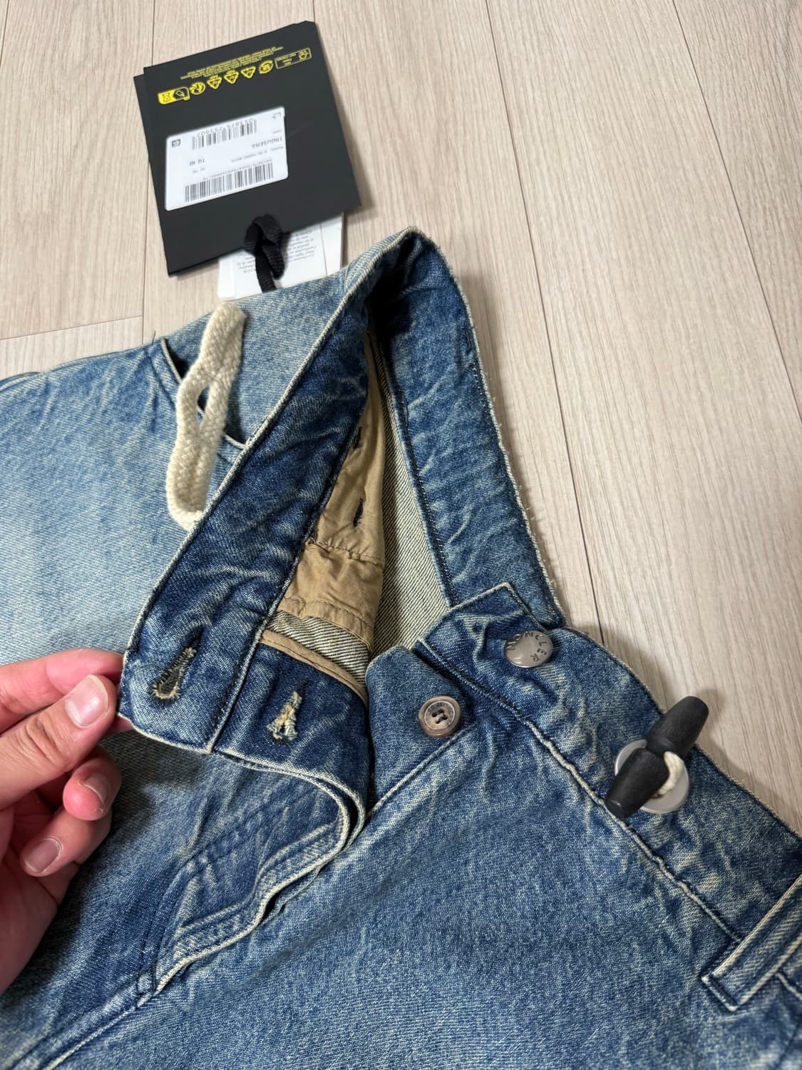 [new] 몽클레어 x 팜앤젤스 데님팬츠 40size 상품이미지5