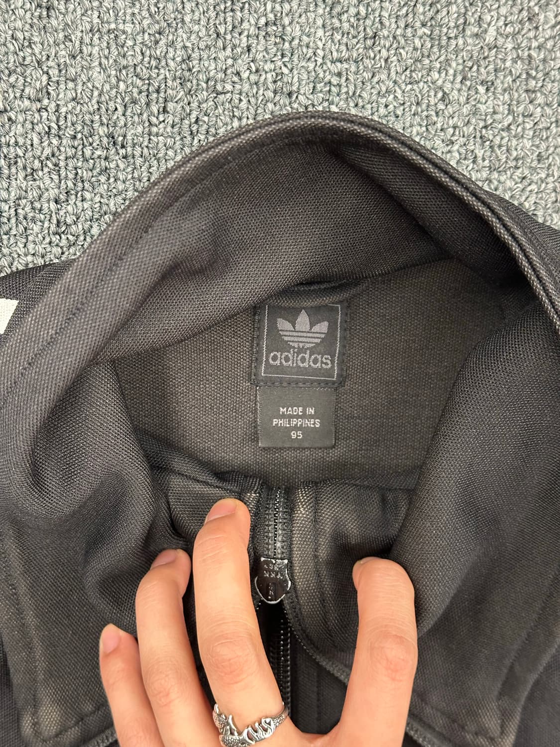 95)아디다스 블랙 트랙탑 저지 상품이미지5