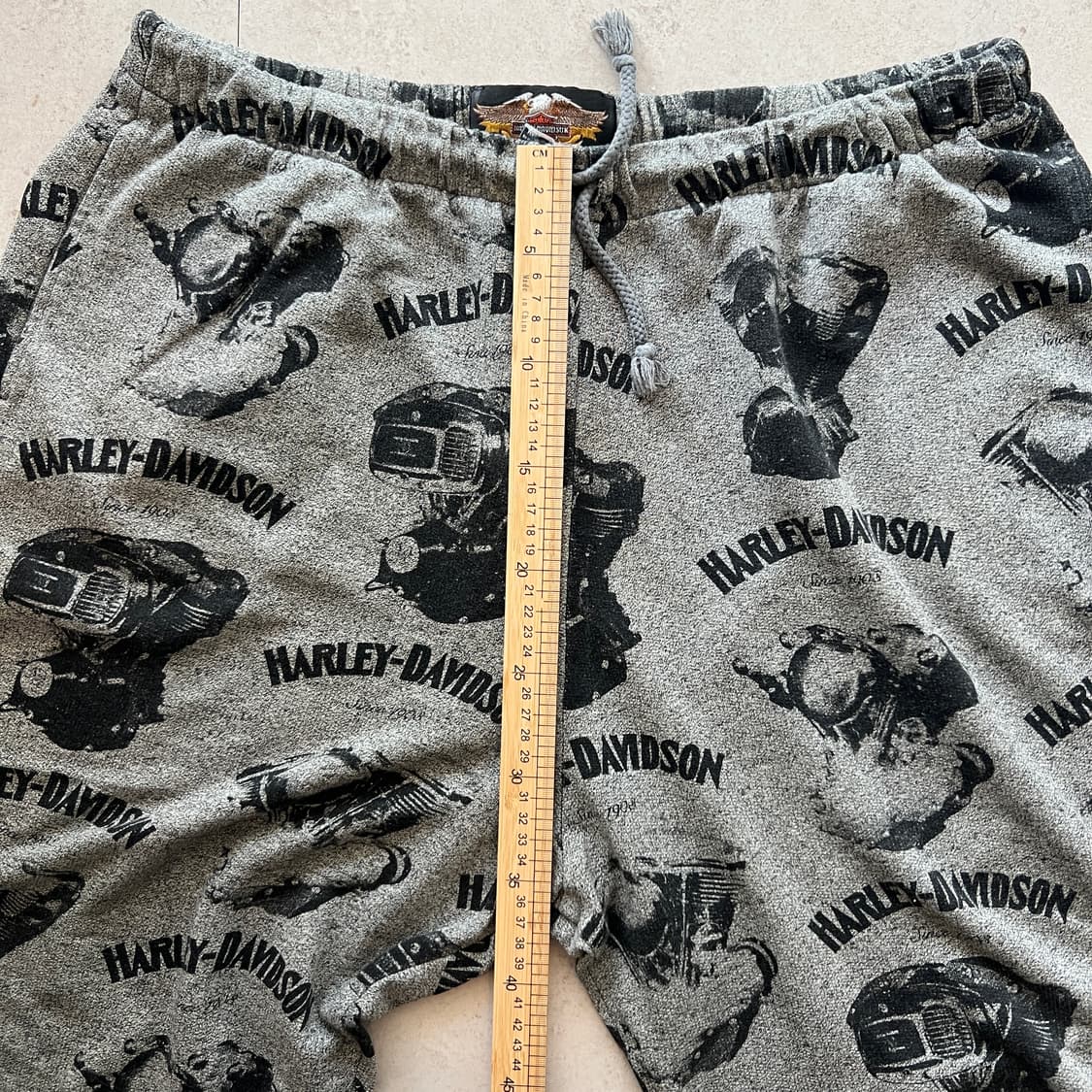 빈티지 90s Harley Davidson 엔진 AOP 스웻팬츠 상품이미지7