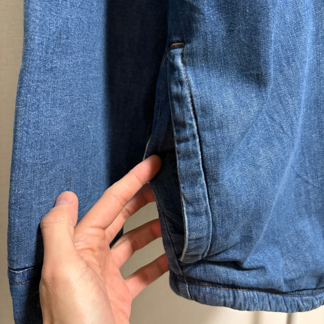 엘엘빈 쉐르파 데님 셔츠자켓 / 블루, XXL 상품이미지7