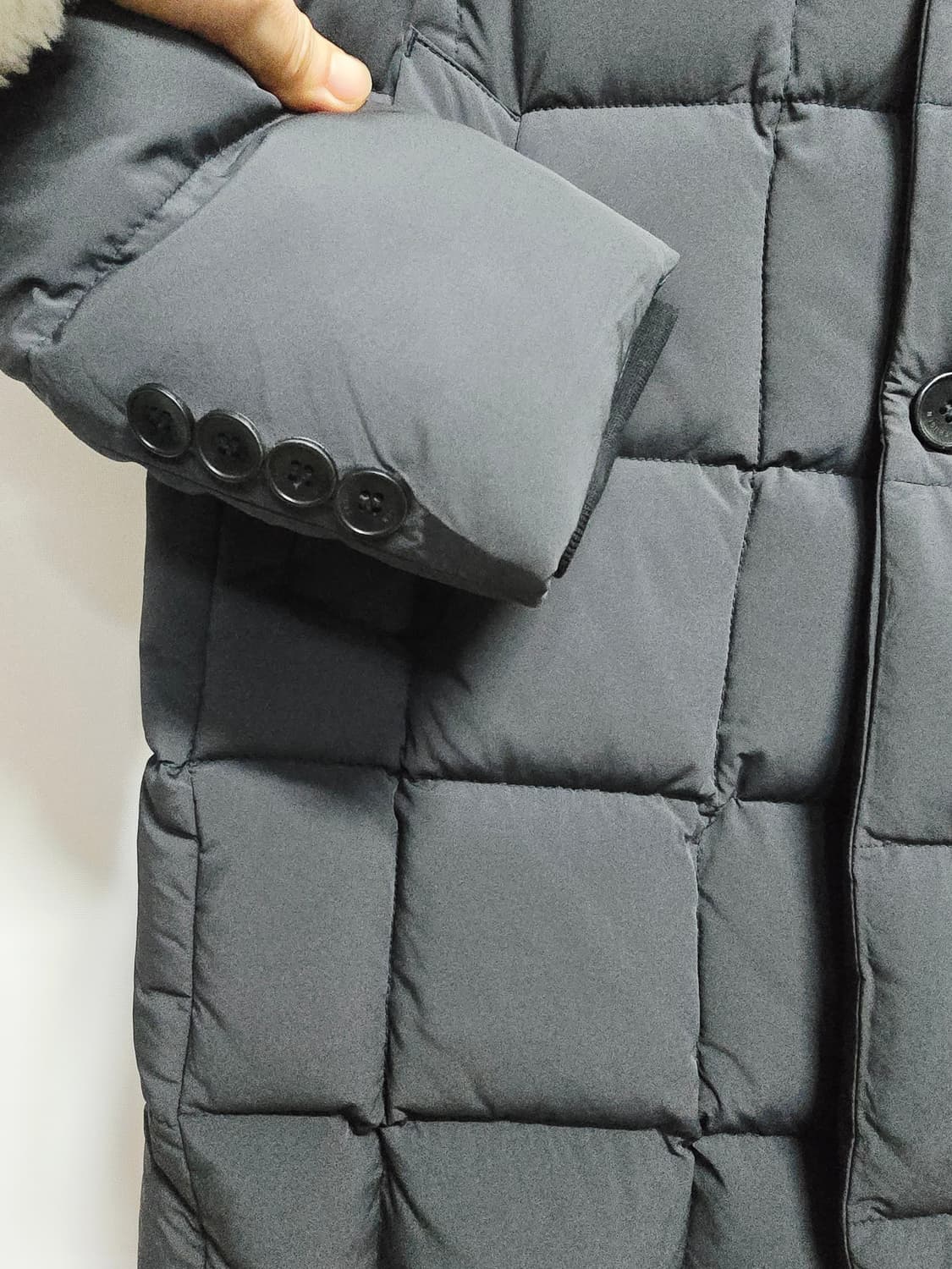 트루젠 스타일러쉬 남성 구스다운패딩 코트 그레이 상품이미지3